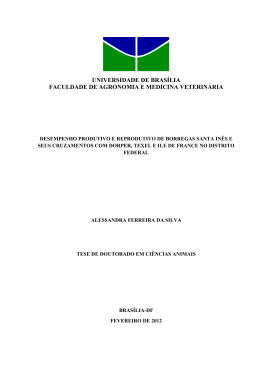 Desempenho produtivo e reprodutivo de borregas Santa In&ecirc;s e