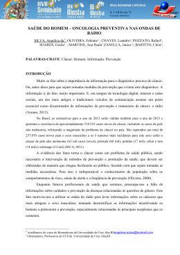 sa&uacute;de do homem &ndash; oncologia preventiva nas ondas de