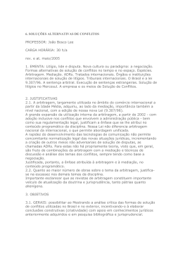 6. SOLU&Ccedil;&Otilde;ES ALTERNATIVAS DE CONFLITOS