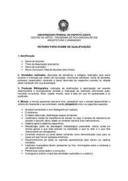 (Roteiro para qualifica\347\343o)