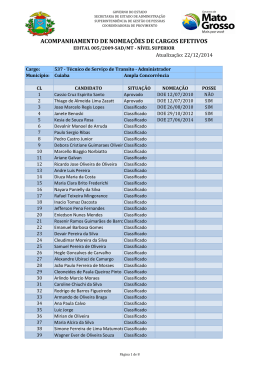 acompanhamento de nomea&ccedil;&otilde;es de cargos efetivos