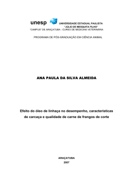 ANA PAULA DA SILVA ALMEIDA Efeito do &oacute;leo de linha&ccedil;a no