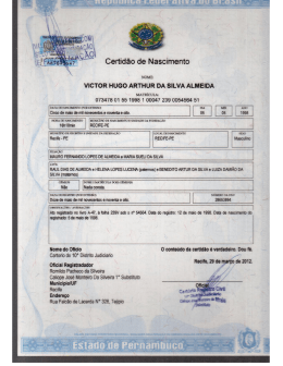 VICTOR HUGO ARTHUR DA SILVA ALMEIDA