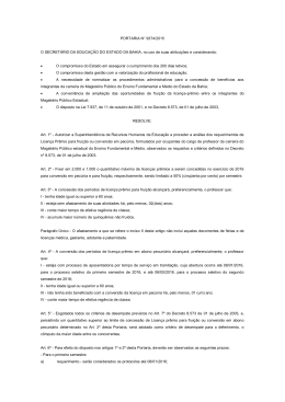 PORTARIA N&deg; 9374/2015 O SECRET&Aacute;RIO DA EDUCA&Ccedil;&Atilde;O DO
