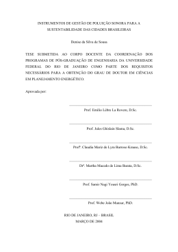 INSTRUMENTOS DE GEST&Atilde;O DE POLUI&Ccedil;&Atilde;O - PPE