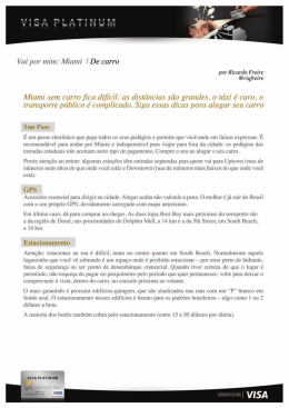 Vai por mim: Miami l De carro