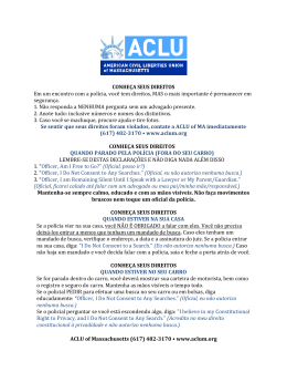 ACLU of Massachusetts (617) 482