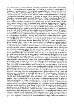 Ata da reuni&atilde;o - 16 de setembro de 2014