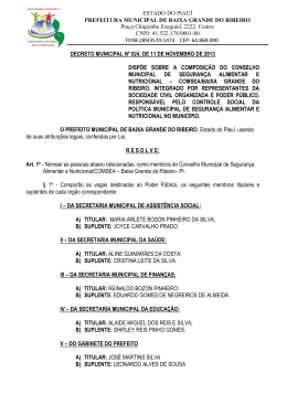 ESTADO DO PIAU&Iacute; PREFEITURA MUNICIPAL DE BAIXA GRANDE