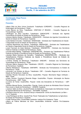 Resumo da reuni&atilde;o ordin&aacute;ria 431 em 11.09.13