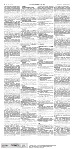 50 &ndash; S&atilde;o Paulo, 60 (183) Di&aacute;rio Oficial da Cidade de S&atilde;o Paulo