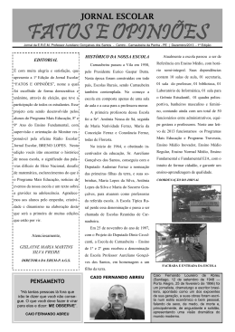 FATOS E OPINI&Otilde;ES - Comunica&ccedil;&atilde;o e Cultura