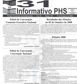 Informativo Outubro 2008