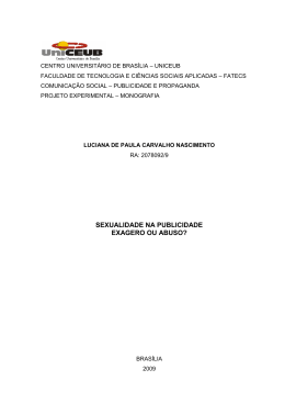 sexualidade na publicidade exagero ou abuso?