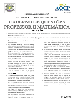 Professor II Matem&aacute;tica