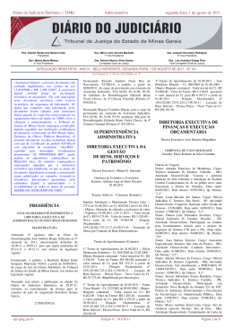Di&aacute;rio do Judici&aacute;rio Eletr&ocirc;nico
