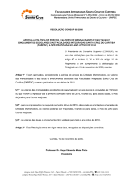 FACULDADES INTEGRADAS SANTA CRUZ DE CURITIBA