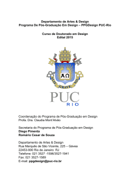 Edital - PUC-Rio