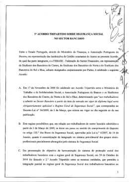 3&deg; ACORDO TRIPARTIDO soBRE sEGURAN&Ccedil;A socIAL No sEcToR