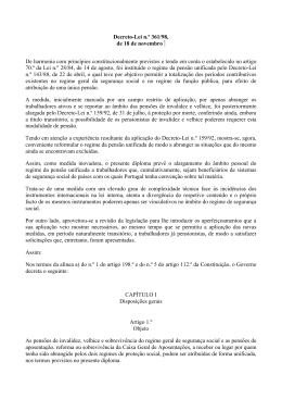Decreto-Lei n.&ordm; 361/98, de 18 de novembro * De harmonia com