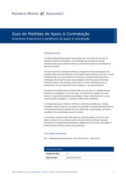 Guia de Medidas de Apoio &agrave; Contrata&ccedil;&atilde;o
