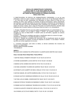 Resultado Lista de Aprovados