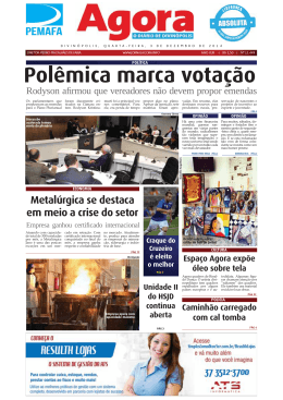 1 - COR.indd - Jornal Agora