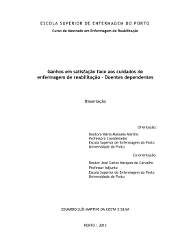 Ganhos em satisfa&ccedil;&atilde;o face aos cuidados de enfermagem de