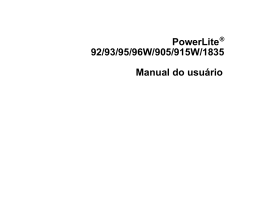 PowerLite 92/93/95/96W/905/915W/1835 - User