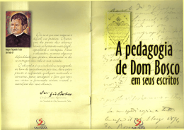 A pedagogia de Dom Bosco em seus escritos