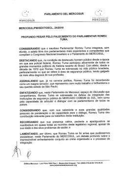 PARLAMENTO DEL MERcosuR r