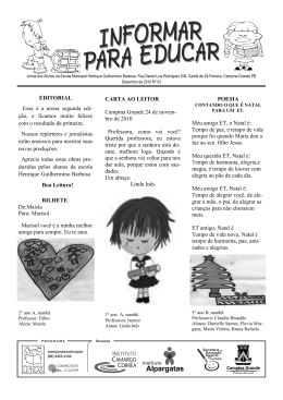 POESIA Meu amigo ET, o Natal &eacute;: Tempo de paz, &eacute; tempo de vida