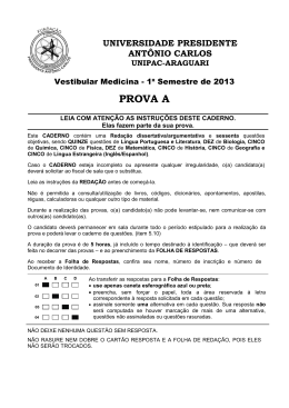 PROVA A - IMEPAC