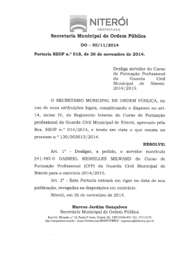 Secretaria Municipal de Ordem Pública