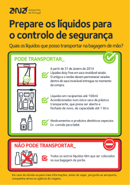 folheto informativo - ANA Aeroportos de Portugal