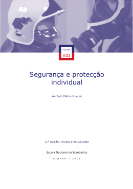 Seguran&ccedil;a e protec&ccedil;&atilde;o individual
