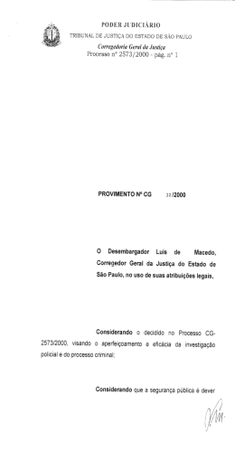 Provimento CGJ 32/2000: Prote&ccedil;&atilde;o &agrave;s V&iacute;timas e