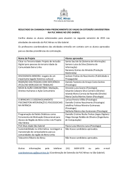 Resultado - PUC Minas no S&atilde;o Gabriel