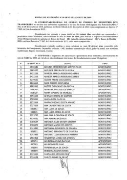 99/2015 - Ministério dos Transportes