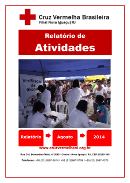 Atividades - Cruz Vermelha Brasileira