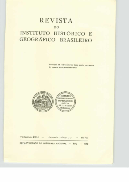 REVISTA - Instituto Histórico Geográfico Brasileiro