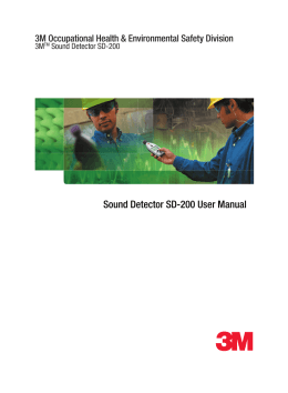 Sound Detector SD-200 User Manual