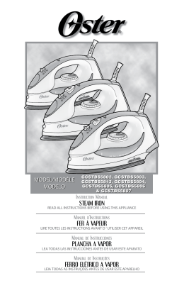 GCSTBS5804 Plancha de Vapor con Rociador