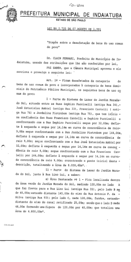 Lei N° 2720 de 07/08/1991 - Câmara Municipal de Indaiatuba