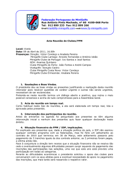 Federa&ccedil;&atilde;o Portuguesa de MiniGolfe Rua Ant&oacute;nio Pinto Machado, n&ordm;