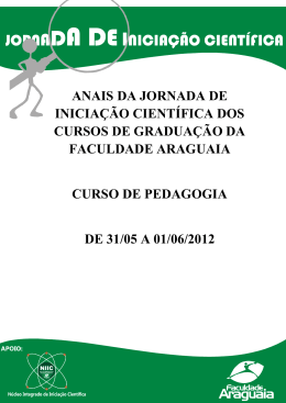 Pedagogia - Jornada Científica 2012-1