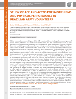 study of ace and act n3 polymorphisms and physical performance in