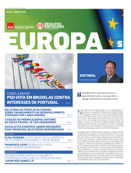 PSD vOTA em BRuxeLAS cOnTRA InTeReSSeS De PORTugAL