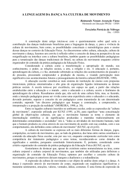 A LINGUAGEM DA DAN&Ccedil;A NA CULTURA DE MOVIMENTO