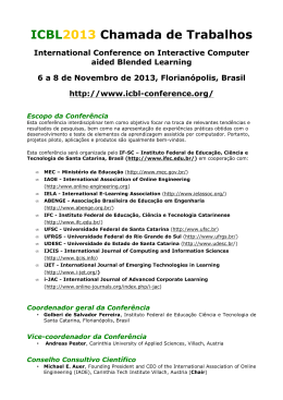 ICBL2013 Chamada de Trabalhos - Portugues